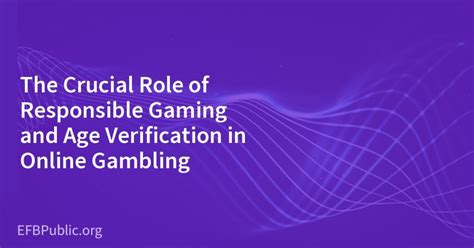 age verification online gambling|The Crucial Role of Responsible Gaming and Age Verification in .